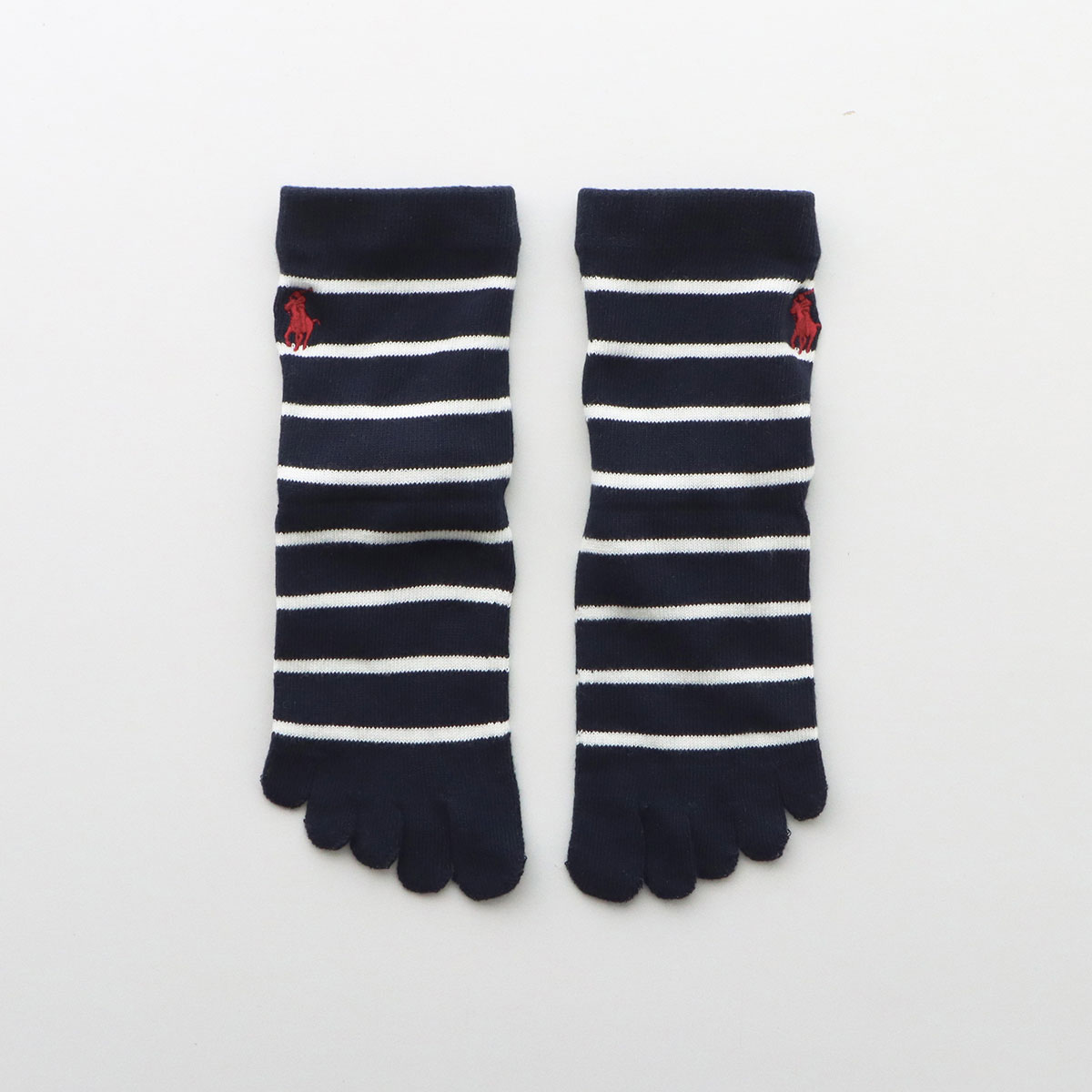 POLO RALPH LAUREN 5本指 ショート丈ソックス オーガニックコットン混