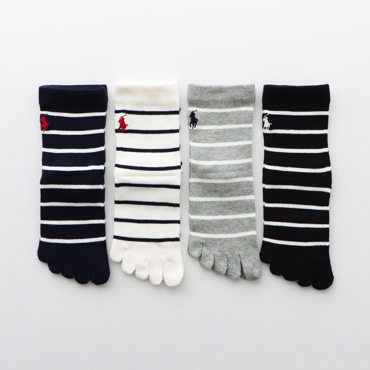 POLO RALPH LAUREN 5本指 ショート丈ソックス オーガニック