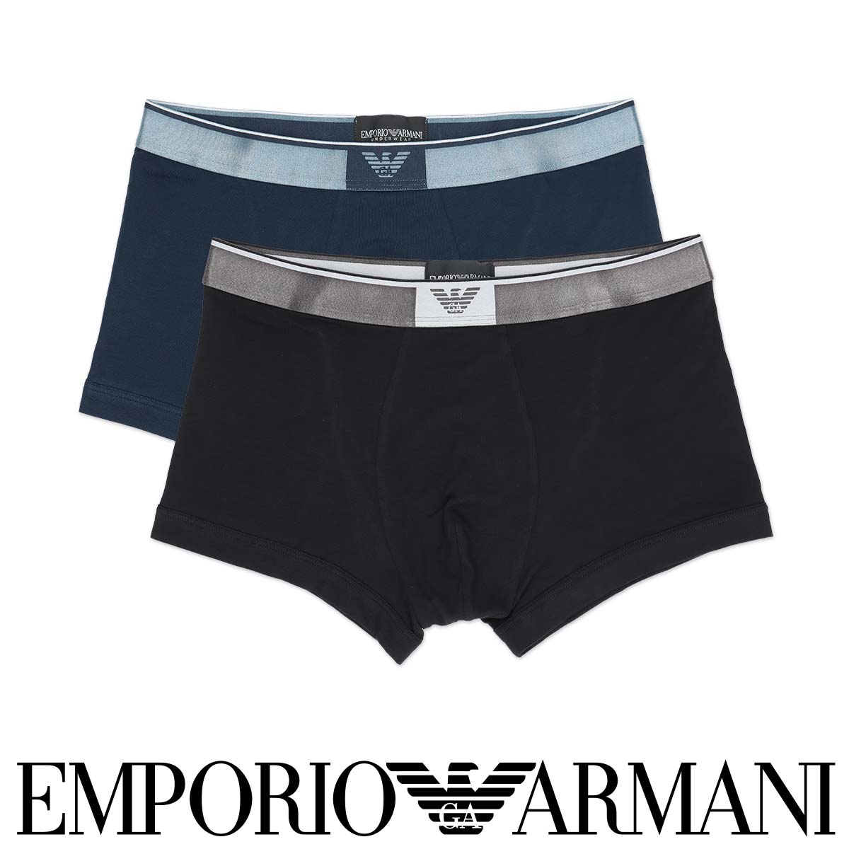 [EMPORIO ARMANI UW] EAブークレロゴバンドボクサーパンツ ☆50%OFFSALE☆【1枚】EMPORIO ARMANI MEGALOGO BOXER BRIEF