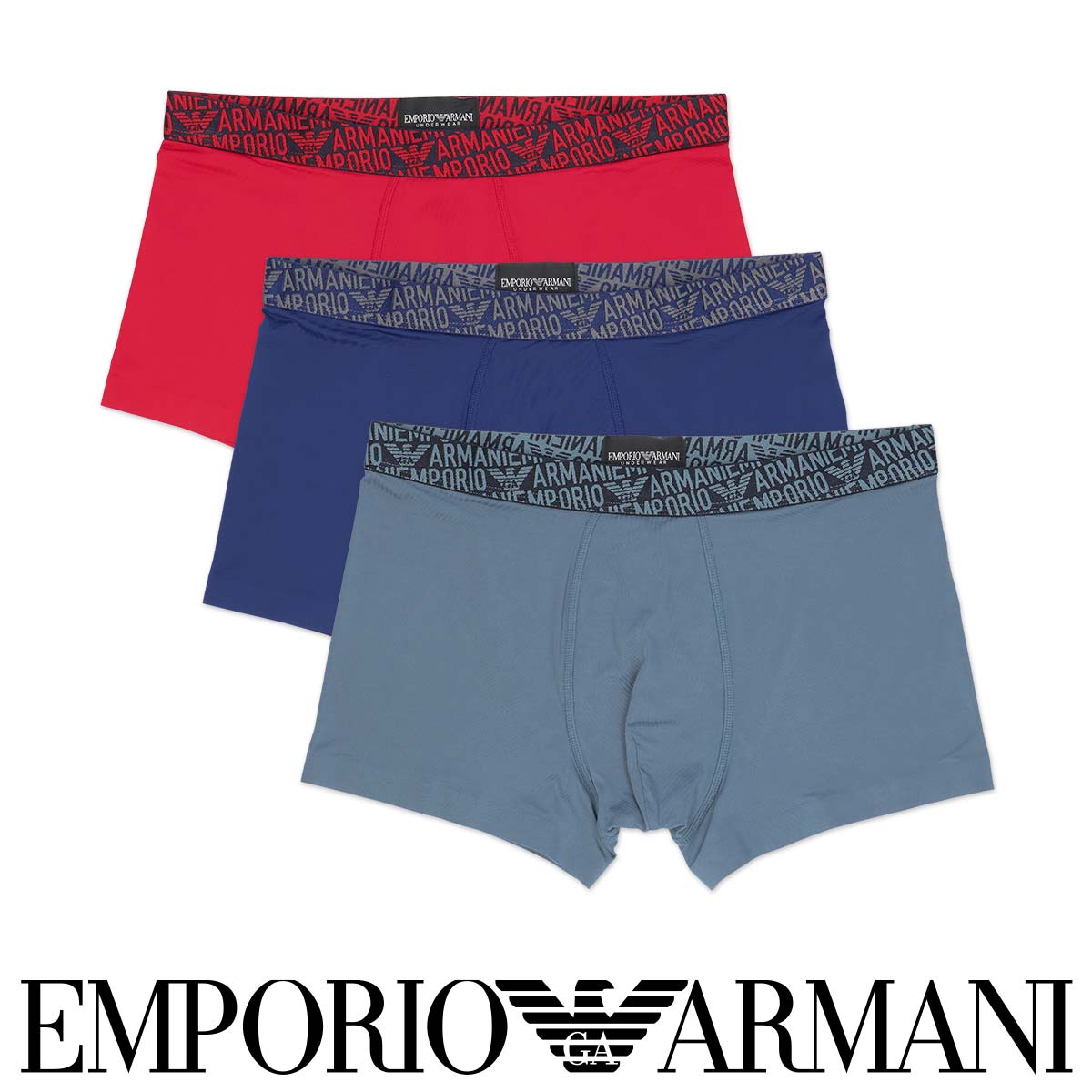 アルマーニ　ボクサーパンツ２枚セット　メガロゴ　ビッグイーグル　L EMPORIO ARMANI ボクサーパンツ メンズ エンポリオ アルマーニ 2