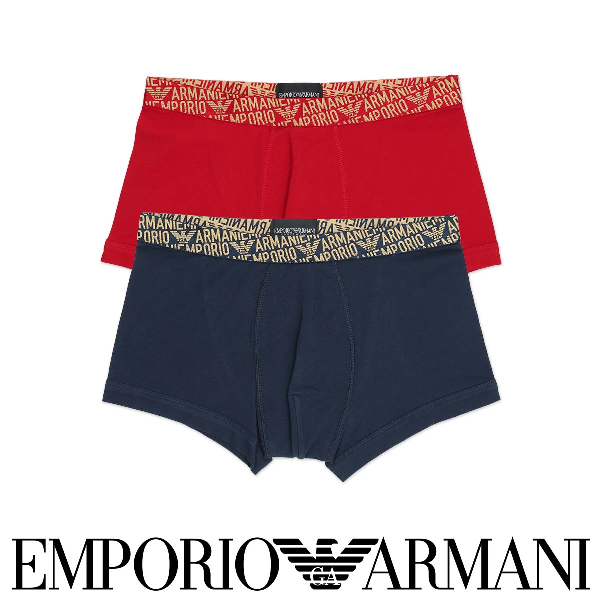 EMPORIO ARMANI エンポリオ アルマーニ パンツ W81cm エンポリオ アルマーニ ボクサーパンツ ALL OVER LOGO 前閉じ EU