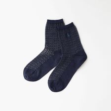 ポロ ラルフ ローレン(POLO RALPH LAUREN)のポロ ラルフ ローレン 接触冷感素材 レースストライプ クルーソックス レディース