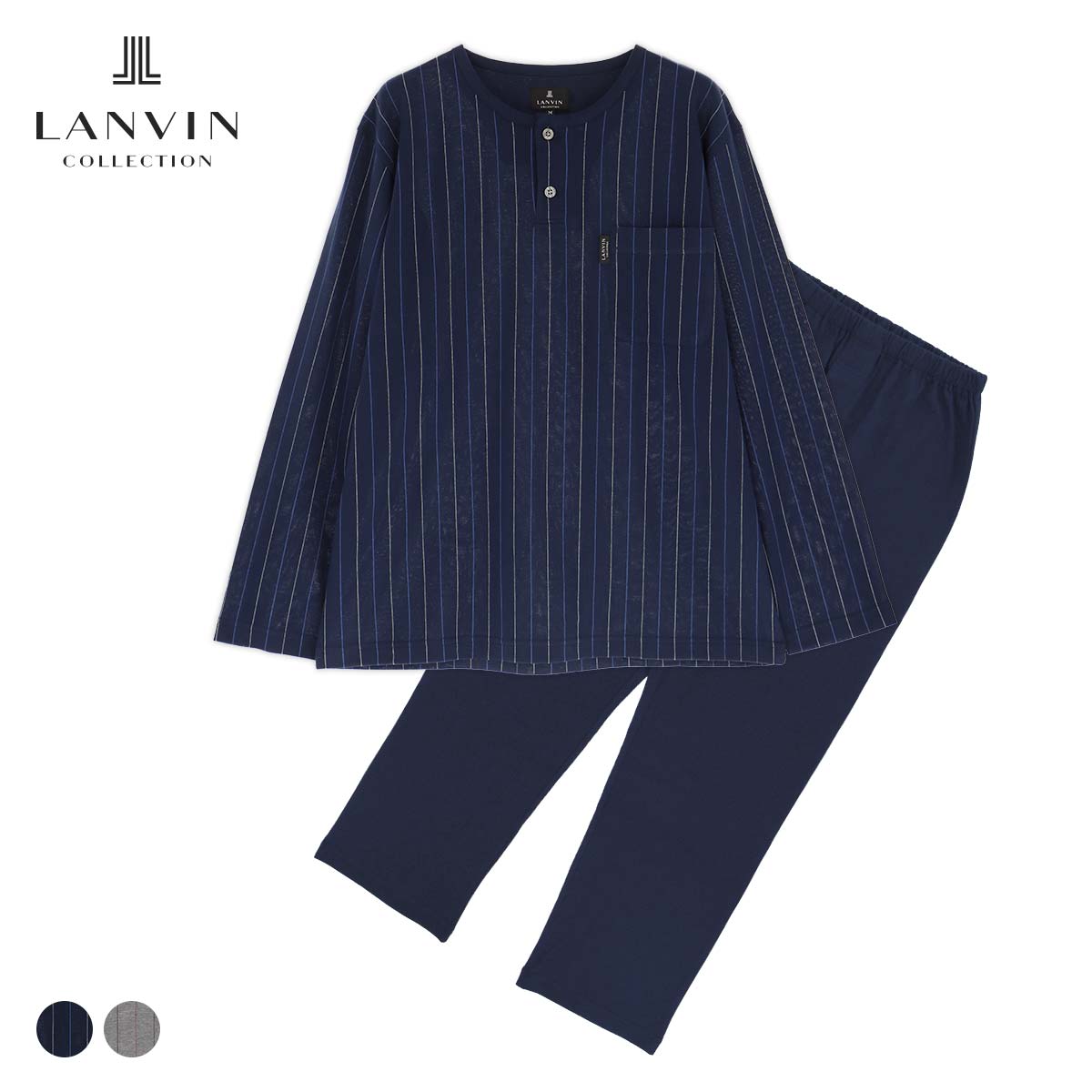 LANVIN ランバン レディースパジャマ LANVIN COLLECTION ランバン コレクションシルク100% 長袖