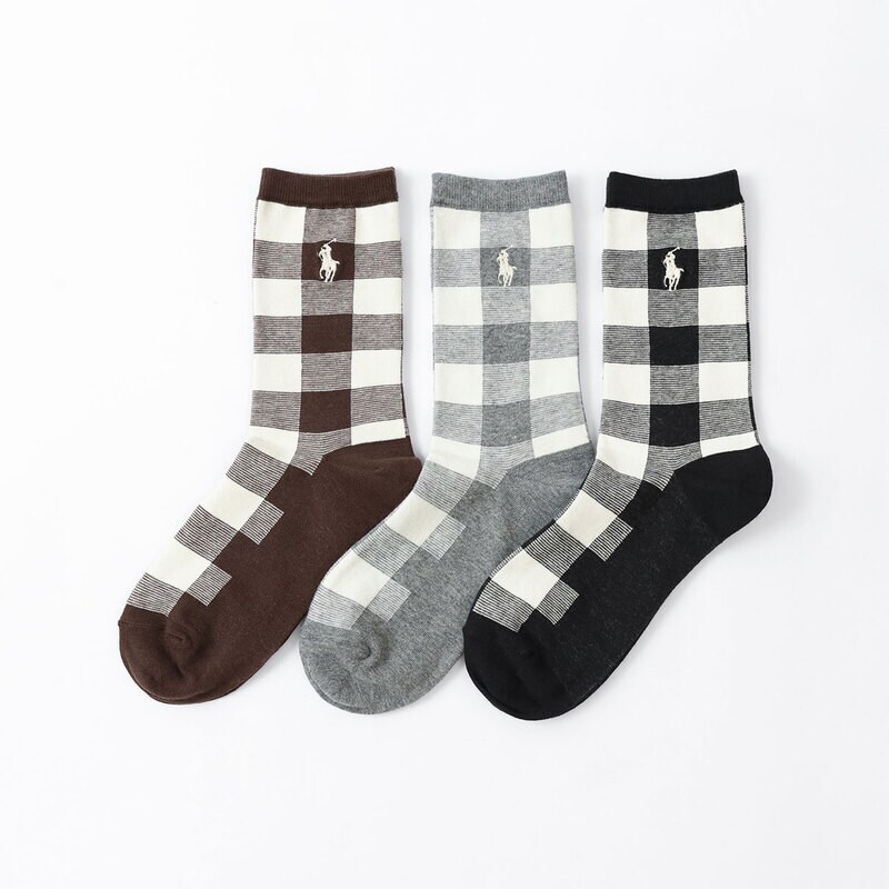 ポロラルフローレン チェック柄 BUFFALO PLAID 24 クルー丈 レディース