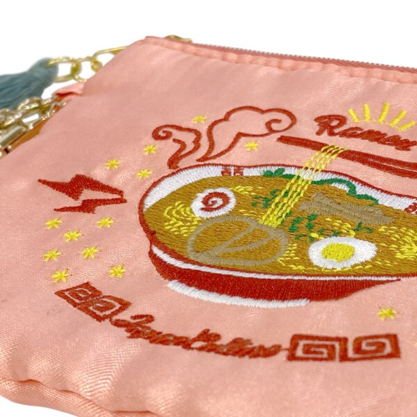 刺繍ポーチ スカジャン ラーメン ピンク ミューア(MYUUA) 4580048960857 ファッション通販 マルイウェブチャネル