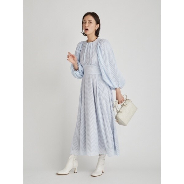 CELFORD×石井美保×＆ROSYコラボ☆ドビーシフォンワンピース