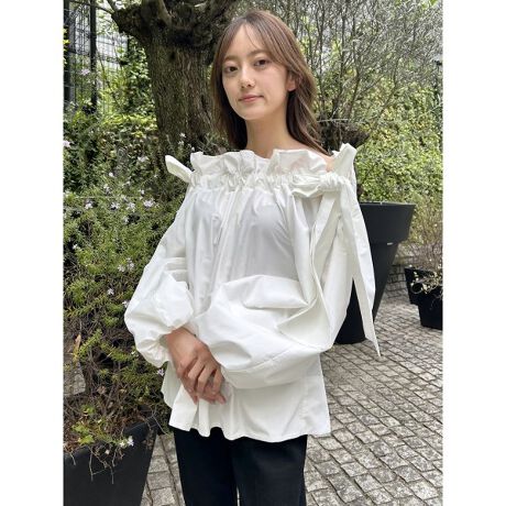 ショルダーリボンギャザーブラウス | セルフォード(CELFORD) | マルイ 