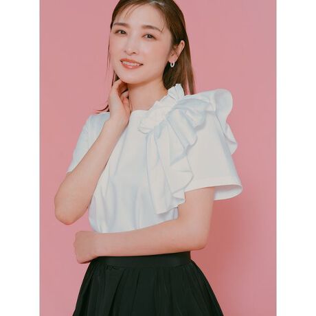 アシメフリルギャザーカットソー | セルフォード(CELFORD) | マルイウェブチャネル CELFORD アシメフリルブラウス