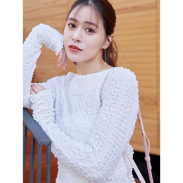 CELFORD｜クロップドシャーリングブラウス | Rakuten Fashion