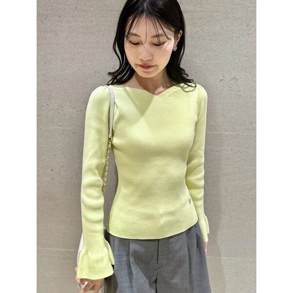 IENA - むらびと【IENA】イタリアシCOリブVネックプルオーバー IENA - むらびと様専用【IENA】イタリアシCOリブVネックプル