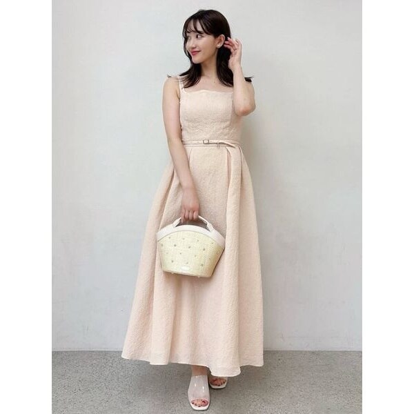 Vネックフィット＆フレアワンピース | セルフォード(CELFORD