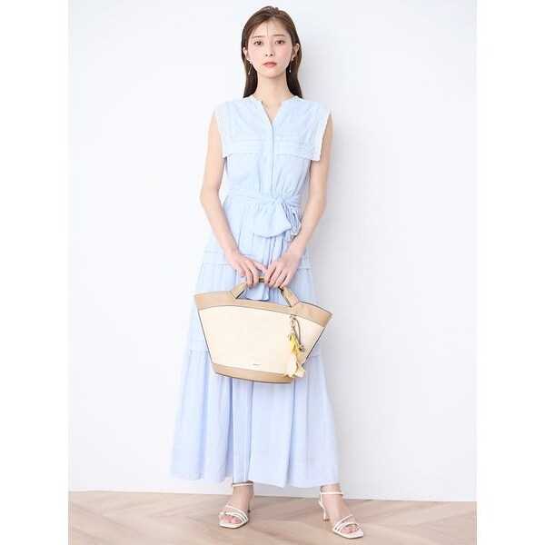 美品　CELFORD レーススクエアカラーワンピース レーススクエアカラーワンピース(デイリーワンピース)｜DRESS
