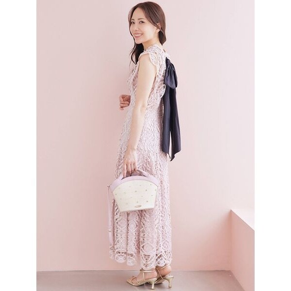 バックリボンスモールフラワードレス | セルフォード(CELFORD