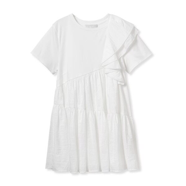 CELFORD アシメフリルチュニックカットソー/SAX アシメフリルチュニックカットソー(カットソー)｜TOPS（トップス