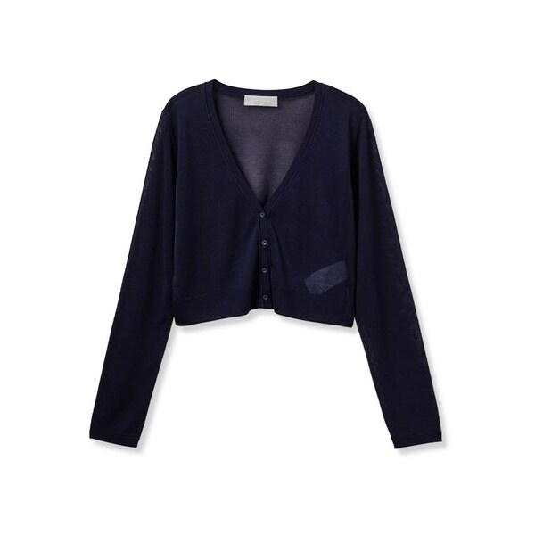 リリーブラウン カシミアブレンドレイヤードカーディガン ネイビー カシミアブレンドレイヤードカーディガン(カーディガン