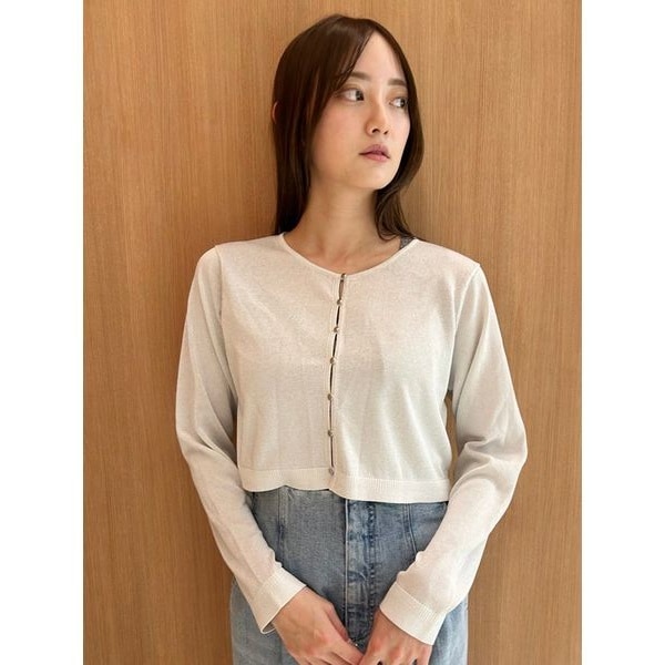 片畦ショートZipカーディガン | ノーブル(Noble) | マルイウェブチャネル