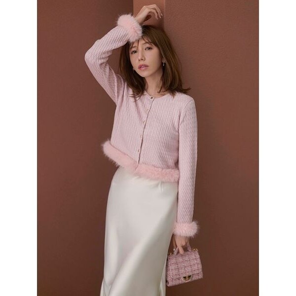 CELFORD ペプラムシアーニットカーディガン ペプラムシアーニットカーディガン（カーディガン/ボレロ