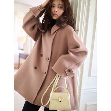 Aラインウールミドルコート