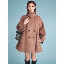 セルフォード(CELFORD)のAラインウールミドルコート