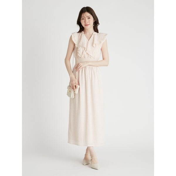 フリルシャーリングタイトワンピース | セルフォード(CELFORD