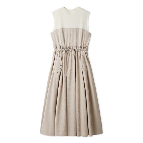 スクエアネックディフォーメーションニットワンピース | セル