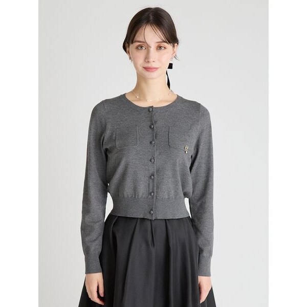 CELFORD（セルフォード）チャームポケットカーディガン　グレー チャームポケットカーディガン（カーディガン）｜CELFORD（セル