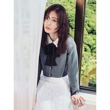 セルフォード(CELFORD)の【WEB限定】デタッチャブルレースカラーカーディガン