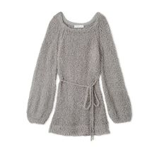 リボン付きフラッフィーニットプルオーバー