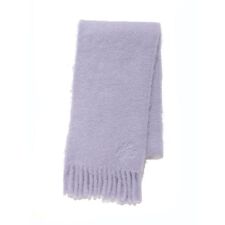 カリグラフィーロゴ刺繍ポイントシャギーストール