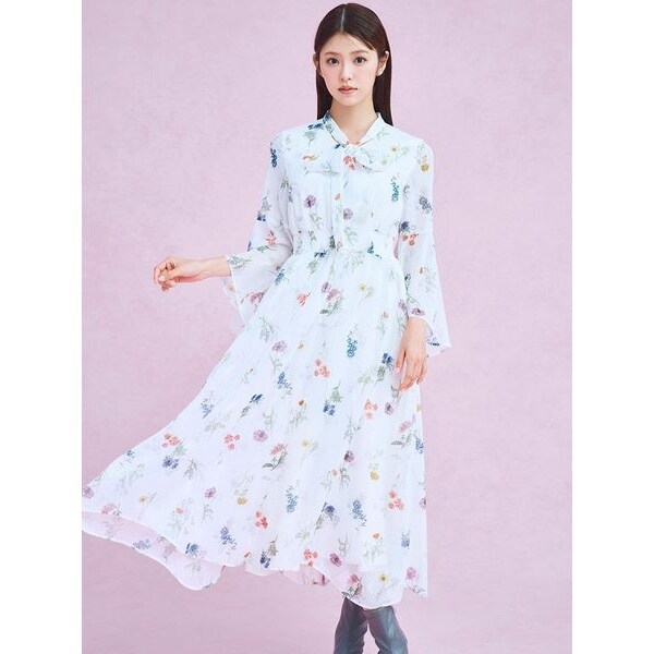 CELFORD ピグメントフラワーワンピース ピグメントフラワーワンピース(デイリーワンピース)｜DRESS