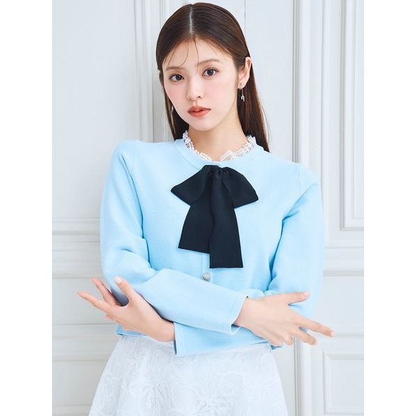 WEB限定】デタッチャブルレースカラーカーディガン | セルフォード