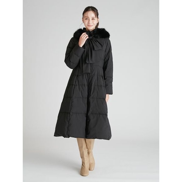 グレースコンチネンタル リブ袖ロングダウンコート リブ袖ロングダウンコート | グレースコンチネンタル(GRACE