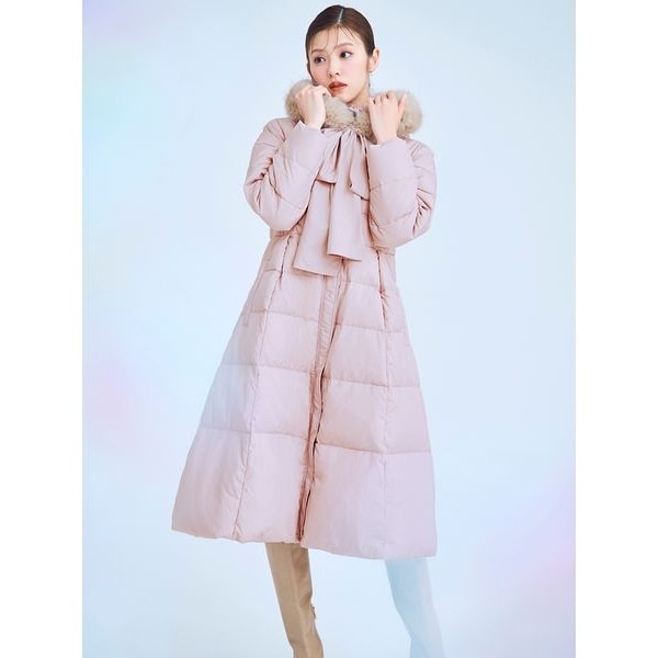 グレースコンチネンタル リブ袖ロングダウンコート リブ袖ロングダウンコート | グレースコンチネンタル(GRACE