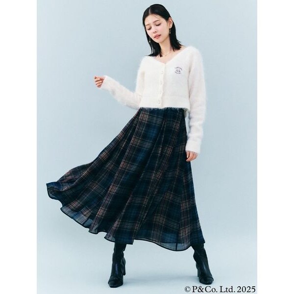 Venus チェックスカート〈48cm丈/裏地付〉【スクール】【学生】【通学