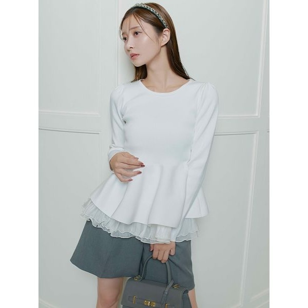 リボンモチーフケーブルニットプルオーバー | セルフォード(CELFORD