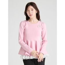 ペプラムドッキングニットプルオーバー