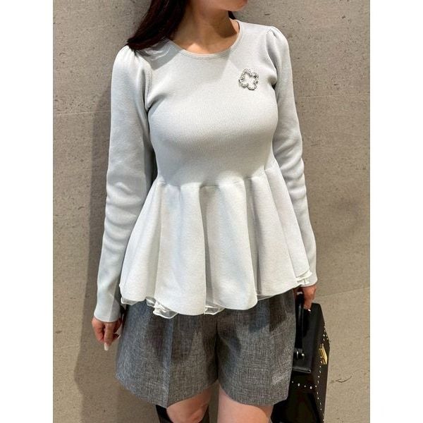 リボンモチーフケーブルニットプルオーバー | セルフォード(CELFORD