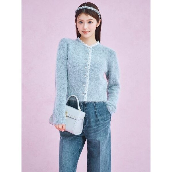 ファーライクペプラムカーディガン | セルフォード(CELFORD) | マルイ