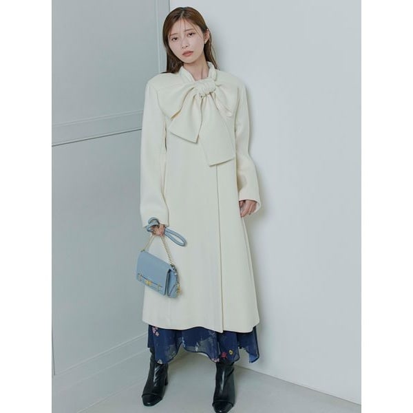 カシミヤ混ノーカラーコート | セルフォード(CELFORD) | マルイウェブ