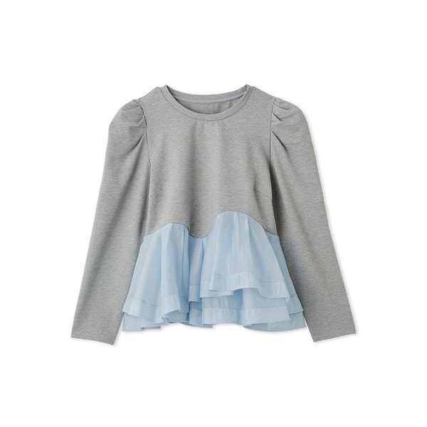 CELFORD ブラッシュドレースペプラムトップス 完売ブルー新品 ブラッシュドレースペプラムトップス | セルフォード(CELFORD