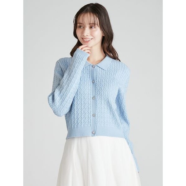 フラワーエンブロイダリーカーディガン | セルフォード(CELFORD