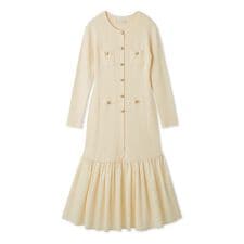 タフタドッキングマーメイドニットワンピース