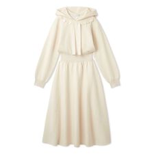 フードニットワンピース