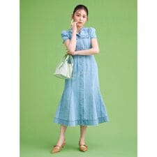 【洗える】マーメイドデニムワンピース