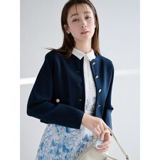 【UVカット】トリム刺繍カーディガン