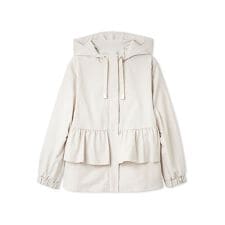 【UVカット】ティアードフリル撥水ブルゾン