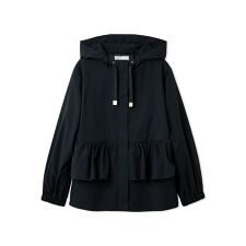 【UVカット】ティアードフリル撥水ブルゾン