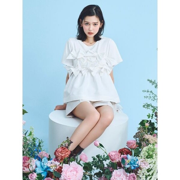 HANAE MORI×CELFORDコラボ】バタフライリボンチュニック | セル