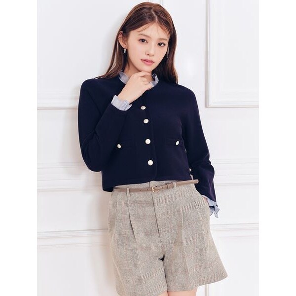 【CELFORD】バリエーションタックショートパンツ【新品タグ付】 セットアップ対応】ベルト付きタックショートパンツ | セルフォード