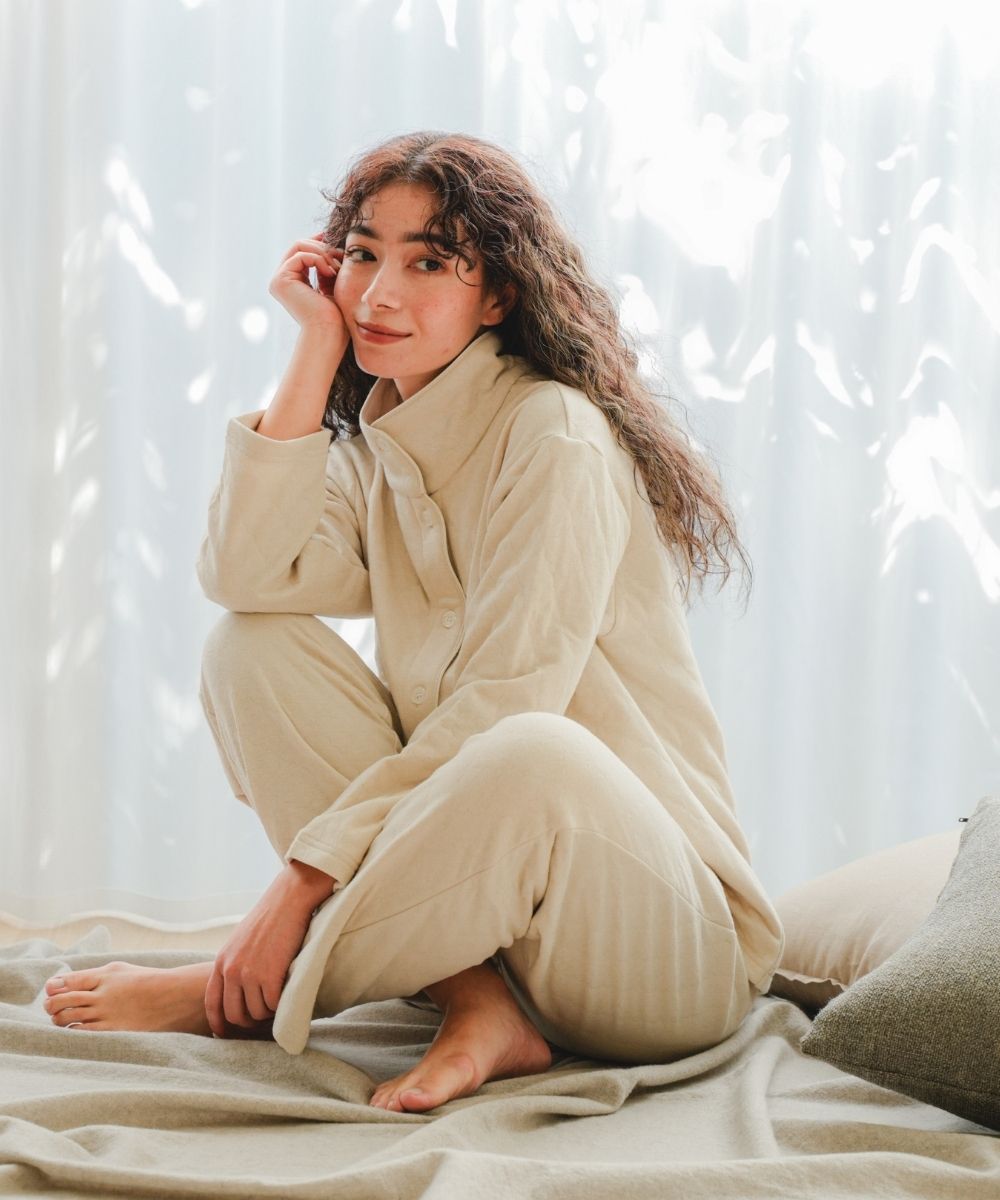 ルームウェア・パジャマ ruki LAFUKU/ラフク】ゆったり柔らかダブルガーゼパジャマ綿100％《上下